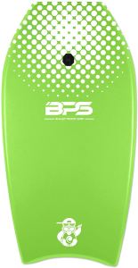 BPS 'Green Machine' Bodyboard with Wrist Leash - Strong TPU Wrist Leash and Constructed with HPDE Slick Bottom