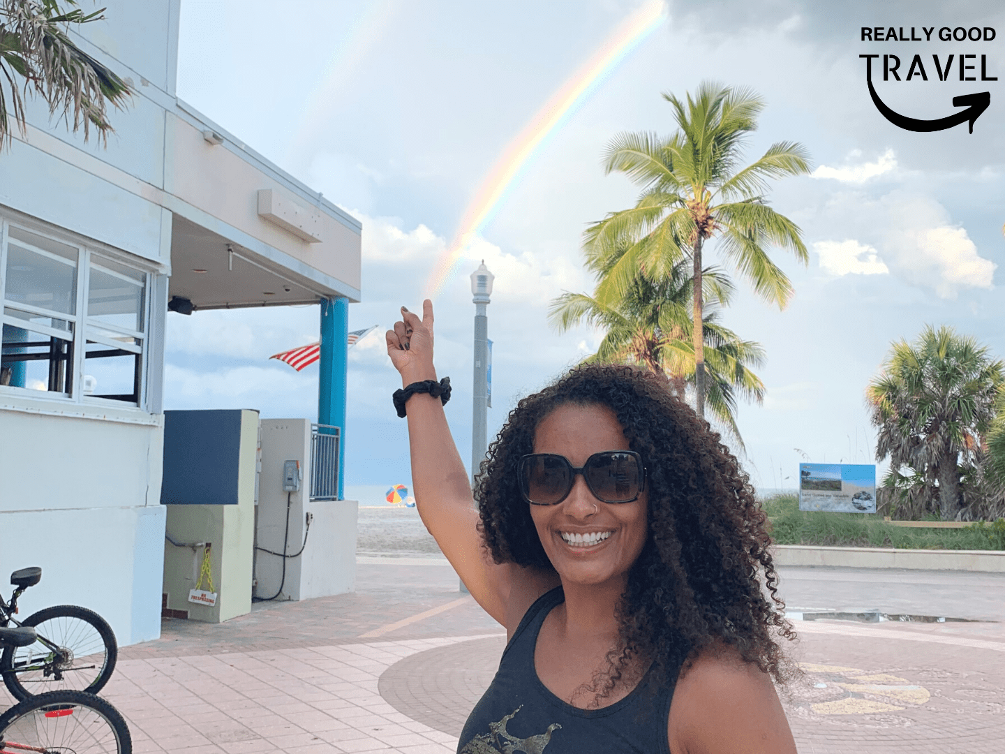 Hollywood Beach Boardwalk Florida Rainbow